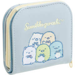 Japan San-X Bifold Wallet - Sumikko Gurashi / Bowtie Blue