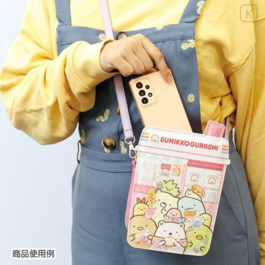 Japan San-X Kids Mini Shoulder Bag - Sumikko Gurashi / Ebifurai no Shippo Fried Shrimp Tail American Dog - 6