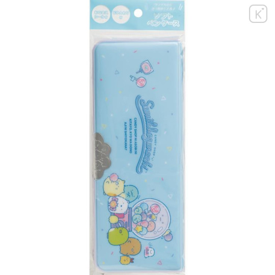 Japan San-X Double-sided Pencil Case - Sumikko Gurashi / Capsule Toy Blue - 5