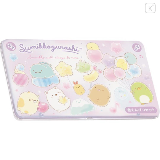 Japan San-X 12 Colored Pencil Set - Sumikko Gurashi : Balloon B - 1