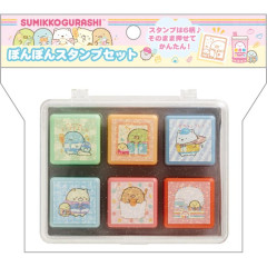 Japan San-X Stamp Chops Set - Sumikko Gurashi / Exciting Tapioca Convenience Store