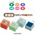 Japan San-X Stamp Chops Set - Sumikko Gurashi / Exciting Tapioca Convenience Store - 3