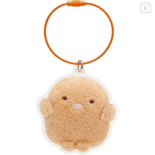 Japan San-X Acrylic Keychain - Sumikko Gurashi / Tonkatsu Fried Pork ID Photo Style - 1