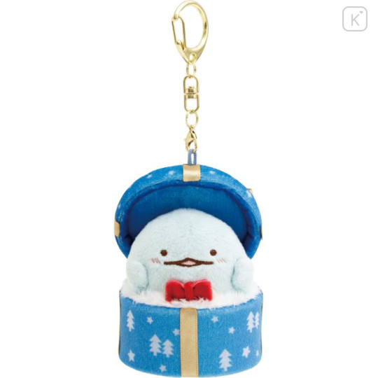 Japan San-X Hanging Plush - Sumikko Gurashi / Sumikko Christmas at Home Tokage Dinosaur Lizard - 1