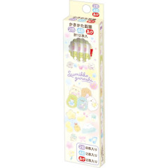 Japan San-X Hexagonal 2B 4B Pencil 12pcs Set - Sumikko Gurashi / Balloon Yellow