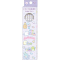 Japan San-X Hexagonal 2B Pencil 12pcs Set - Sumikko Gurashi / Sweets Purple - 1