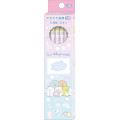 Japan San-X Hexagonal 2B Pencil 12pcs Set - Sumikko Gurashi / Happy School Gradient Pink Blue - 1