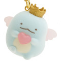 Japan San-X Petit Flocked Keychain - Sumikko Gurashi / Angel Tokage King - 2