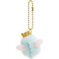 Japan San-X Petit Flocked Keychain - Sumikko Gurashi / Angel Tokage King - 3