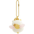 Japan San-X Petit Flocked Keychain - Sumikko Gurashi / Angel Neko - 3