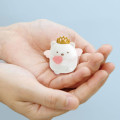 Japan San-X Petit Flocked Keychain - Sumikko Gurashi / Angel Shirokuma - 4