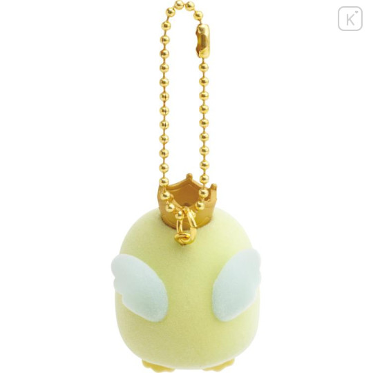 Japan San-X Petit Flocked Keychain - Sumikko Gurashi / Angel Penguin? - 3