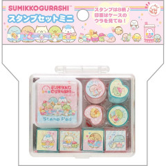 Japan San-X Stamp Chops Set (S) - Sumikko Gurashi / Exciting Tapioca Convenience Store Messages Glitter