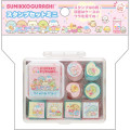 Japan San-X Stamp Chops Set (S) - Sumikko Gurashi / Exciting Tapioca Convenience Store Messages Glitter - 1