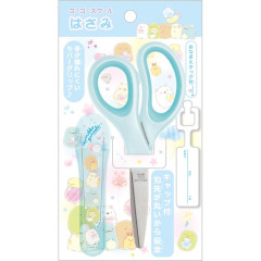 Japan San-X Scissors with Cap - Sumikko Gurashi / Balloon Blue