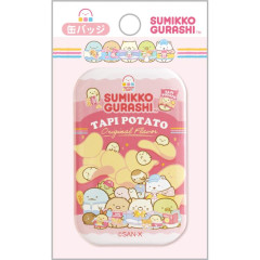 Japan San-X Can Badge Pin - Sumikko Gurashi / Exciting Tapioca Convenience Store Tapi Potato