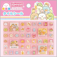 Japan San-X Tile Sticker - Sumikko Gurashi / Exciting Tapioca Convenience Store Glitter Pink