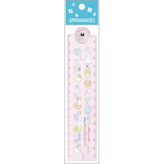 Japan San-X Folding Ruler 30cm - Sumikko Gurashi / Happy School Pink