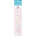 Japan San-X Folding Ruler 30cm - Sumikko Gurashi / Happy School Pink - 1