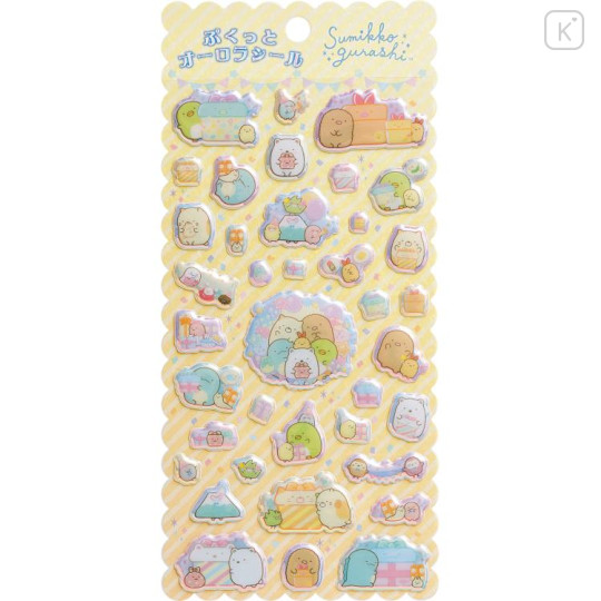 Japan San-X Bubble Sticker - Sumikko Gurashi / Aurora Present - 1