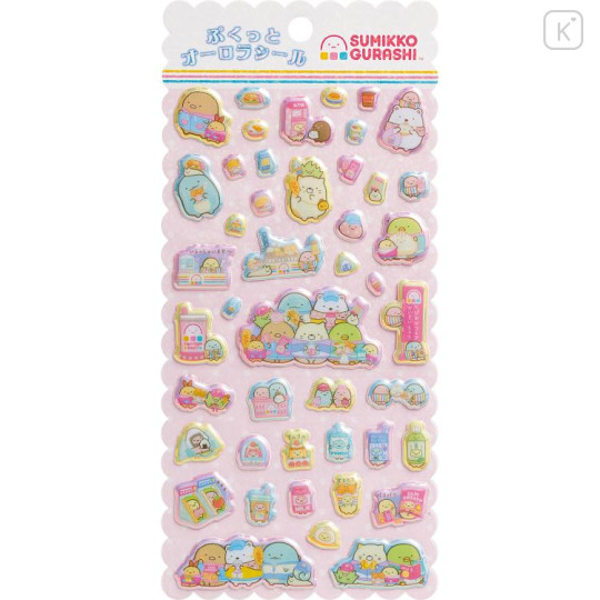 Japan San-X Bubble Sticker - Sumikko Gurashi : Exciting Tapioca Convenience Store Aurora 3D - 1