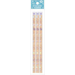 Japan San-X Hexagonal 2B Pencil 3pcs Set - Sumikko Gurashi / Happy School Beige