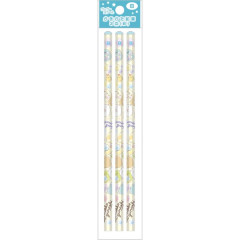 Japan San-X Hexagonal B Pencil 3pcs Set - Sumikko Gurashi / Balloon Yellow