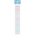 Japan San-X Hexagonal 2B Pencil 3pcs Set - Sumikko Gurashi / Happy School Gradient Pink Blue - 1