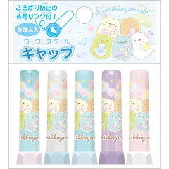 Japan San-X Pencil Cap 5pcs Set - Sumikko Gurashi / Gradient Balloon