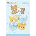 Japan San-X Mascot Hair Tie Set - Rilakkuma / Heart Giltter Bead - 1