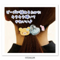 Japan San-X Mascot Hair Tie Set - Korilakkuma / Heart Giltter Bead - 3