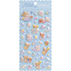 Japan San-X Bubble Sticker - Rilakkuma / Aurora Star Space