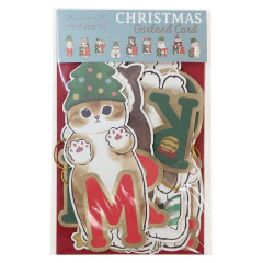 Japan Mofusand Garland Card - Cat / Christmas Tree