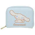 Japan Sanrio Mini Wallet - Cinnamoroll / Blue White Dots - 1