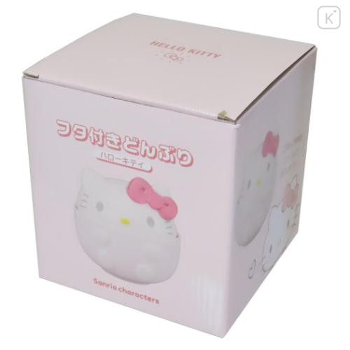 Japan Sanrio Rice Bowl with Lid - Hello Kitty / Smile - 4