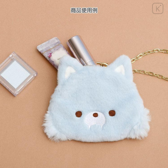 Japan San-X Mascot Coin Case - Rilakkuma : Aokogu Sleepover Blue Wolf - 5