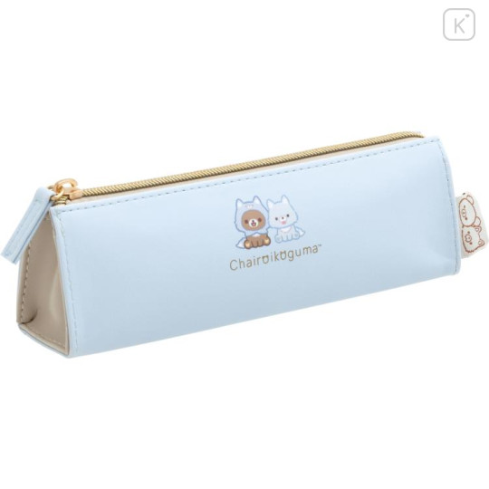 Japan San-X Pen Pouch - Chairoikoguma / Aokogu Sleepover Light Blue - 1