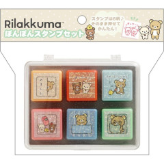 Japan San-X Stamp Chops Set - Rilakkuma / Messages