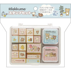 Japan San-X Stamp Chops Set (M) - Rilakkuma / New Basic Rilakkuma Messages