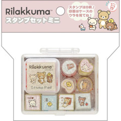 Japan San-X Stamp Chops Set (S) - Rilakkuma / Messages Glitter