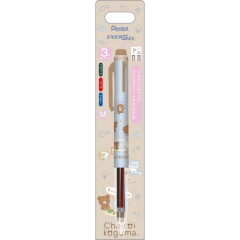 Japan San-X EnerGel 3 Color Multi Gel Pen - Chairoikoguma : Aokogu Sleepover