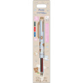 Japan San-X EnerGel 3 Color Multi Gel Pen - Chairoikoguma : Aokogu Sleepover - 1