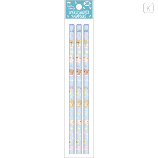 Japan San-X Hexagonal 2B Pencil Set - Rilakkuma : Star Space 3 - 1