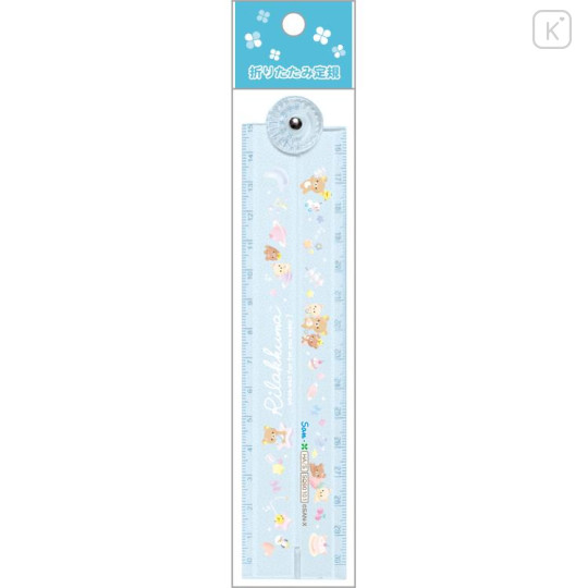 Japan San-X Folding Ruler 30cm - Rilakkuma / Star Space Blue - 1