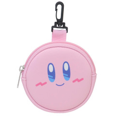 Japan Kirby Round Mini Pouch - Kirby / Smile Face