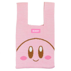 Japan Kirby Jacquard Woven Mini Tote Bag - Kirby / Smlie Face Pink