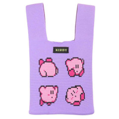 Japan Kirby Jacquard Woven Mini Tote Bag - Kirby / Pixel Purple