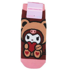 Japan Sanrio Socks - Kuromi / Teddy Bear Love