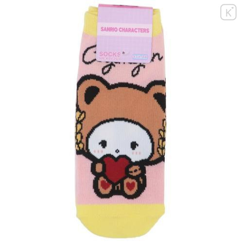 Japan Sanrio Socks - Cogimyun / Teddy Bear Love - 1