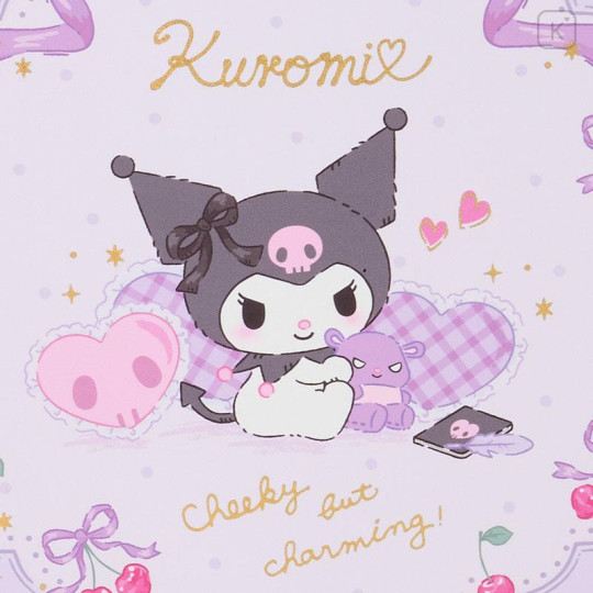 Japan Sanrio Original Makeup Box - Kuromi - 5